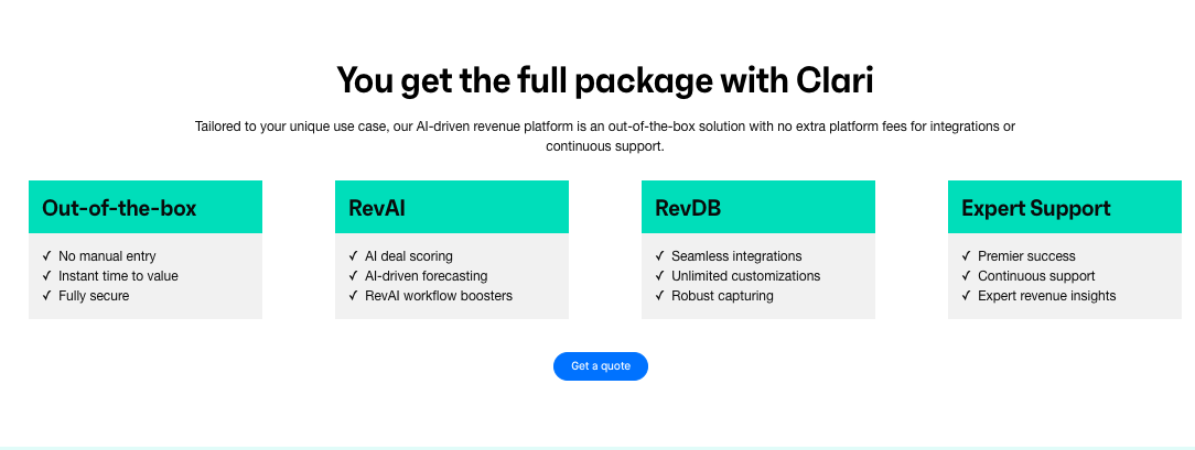 Clari pricing