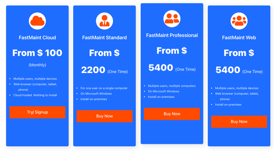 FastMaint CMMS pricing
