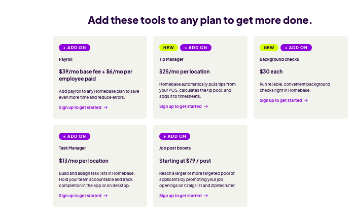 Homebase pricing