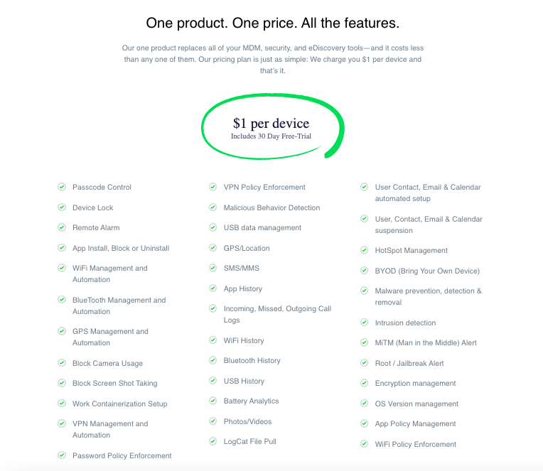 Kitewire Mobility pricing