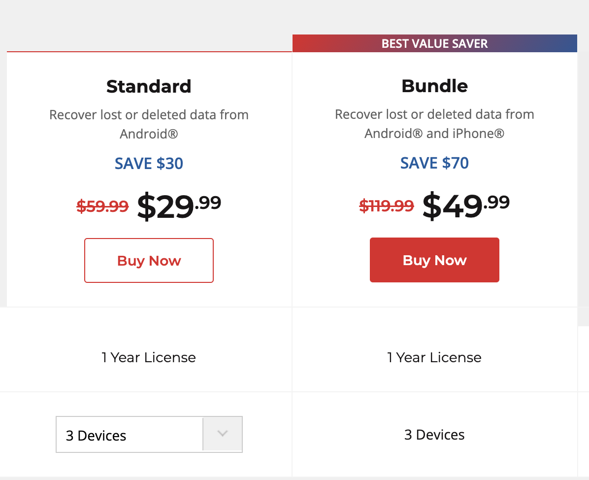 Stellar Data Recovery for Android Pricing: Detailed Cost & Plans ...