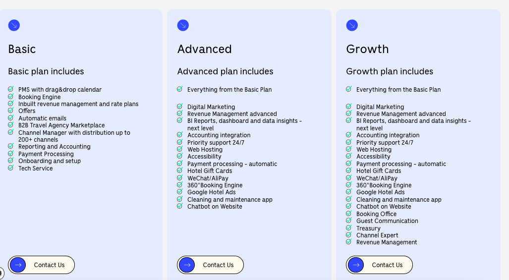 The Booking Factory pricing