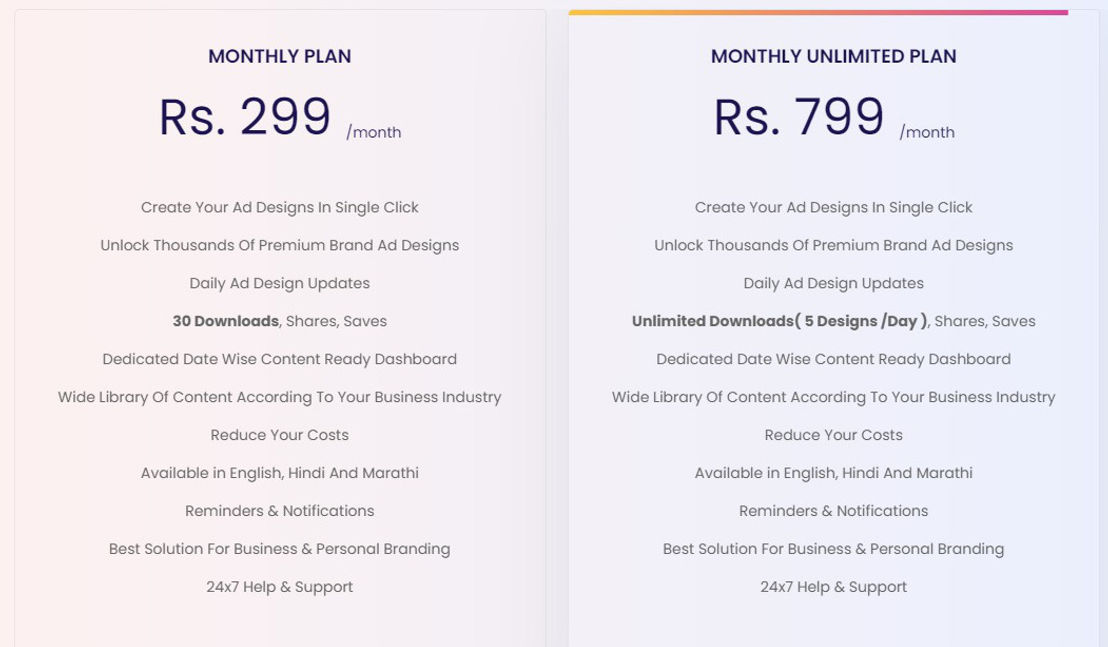 Adbanao pricing