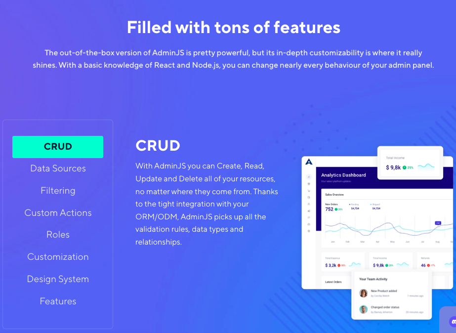 AdminJS Application Development Software Review 2026