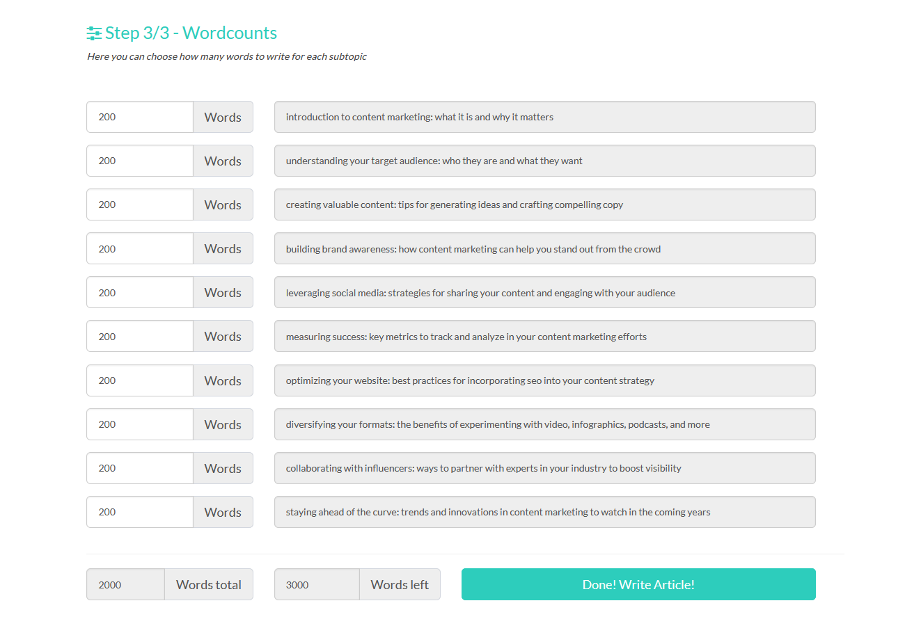 Wordcounts