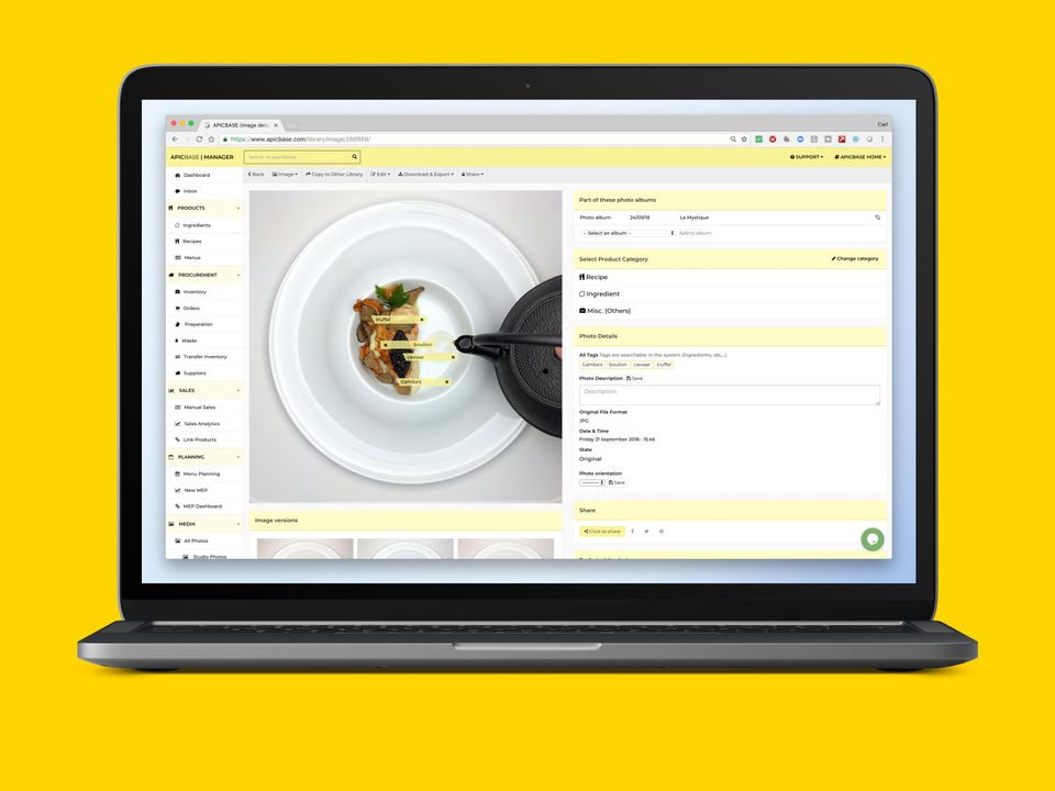 APICBASE Demo - APICBASE | Food Management in the Cloud | Photo & Media Library