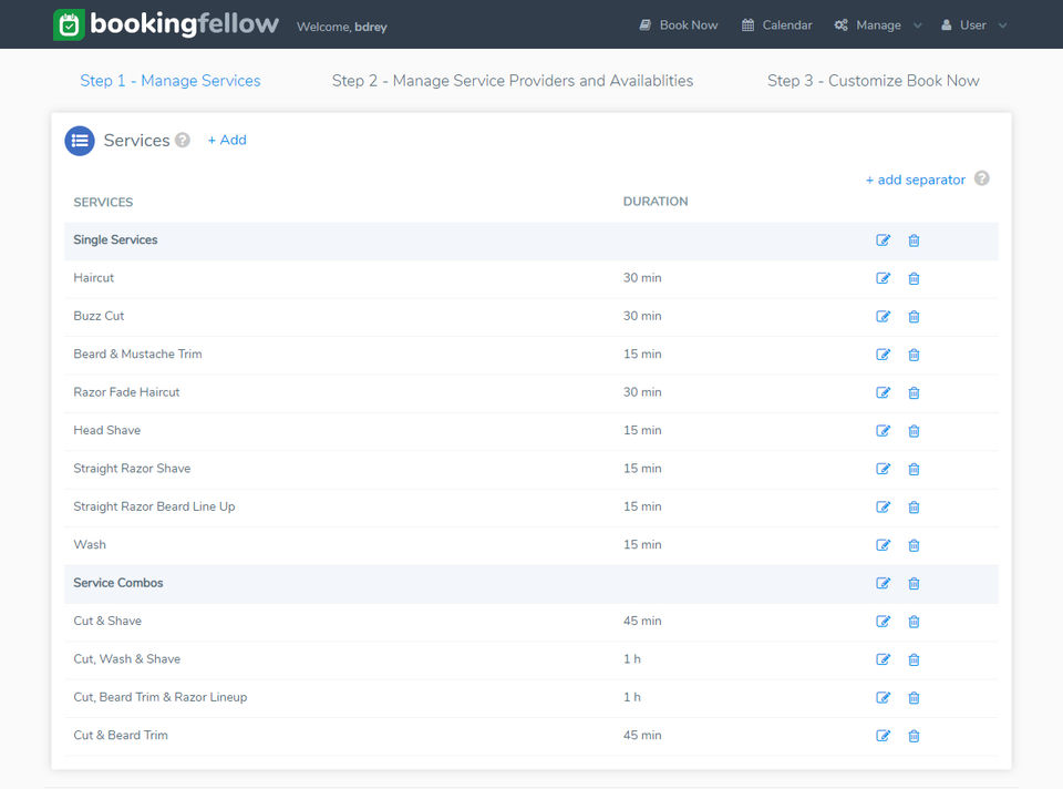 Booking Fellow screenshot