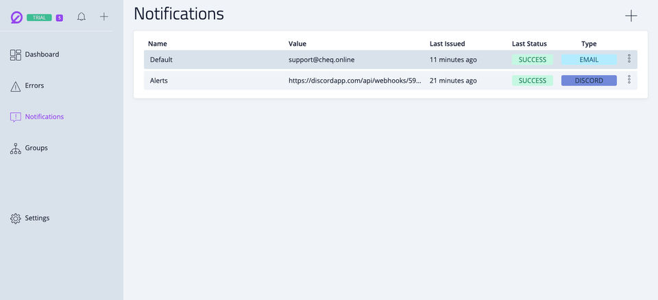 CHEQ.ONLINE screenshot