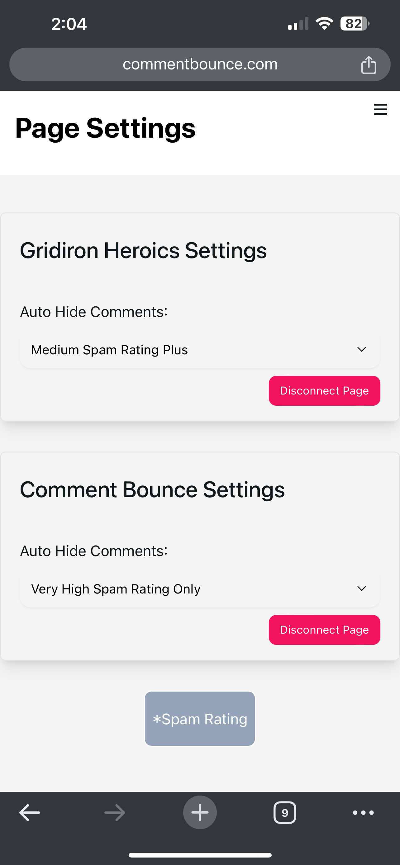 Comment Bounce