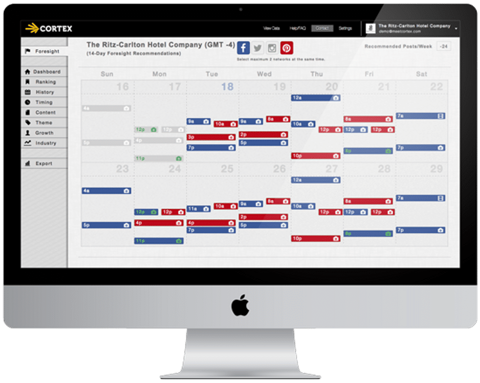 Cortex screenshot: Manage a few profiles or a whole fleet of accounts from one dashboard