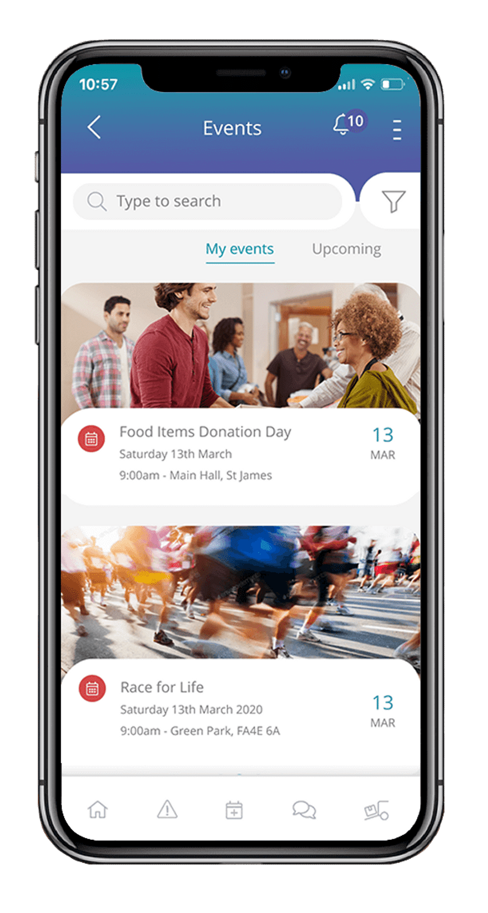 Occupier Portal Events