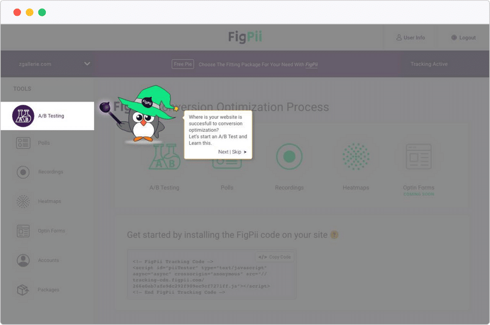 Use the visual wizard