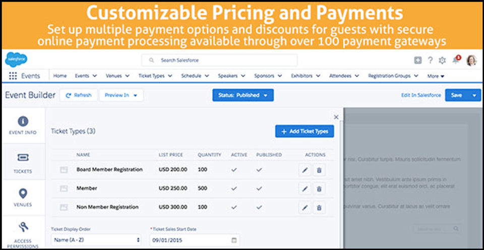 Customise Pricing and Tickets