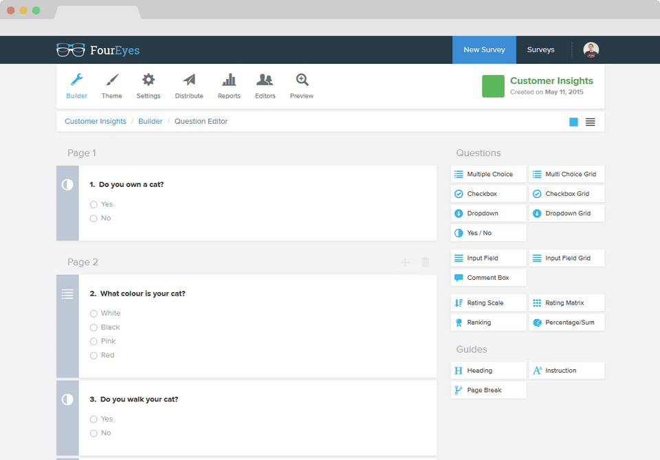 Question Builder screenshot