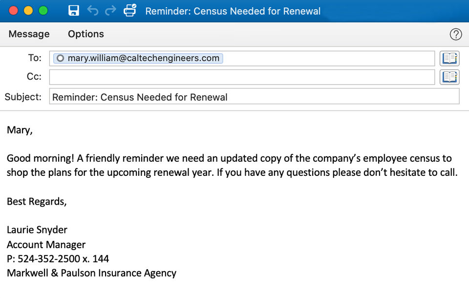 Email Alert