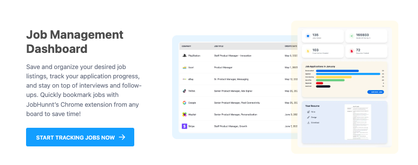 JobHunnt - Job Management Dashboard