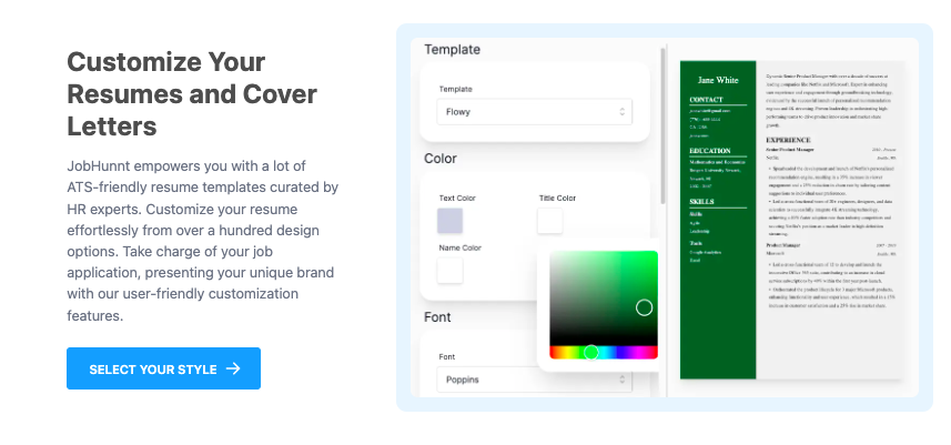 JobHunnt - Customize Your Resumes and Cover Letters