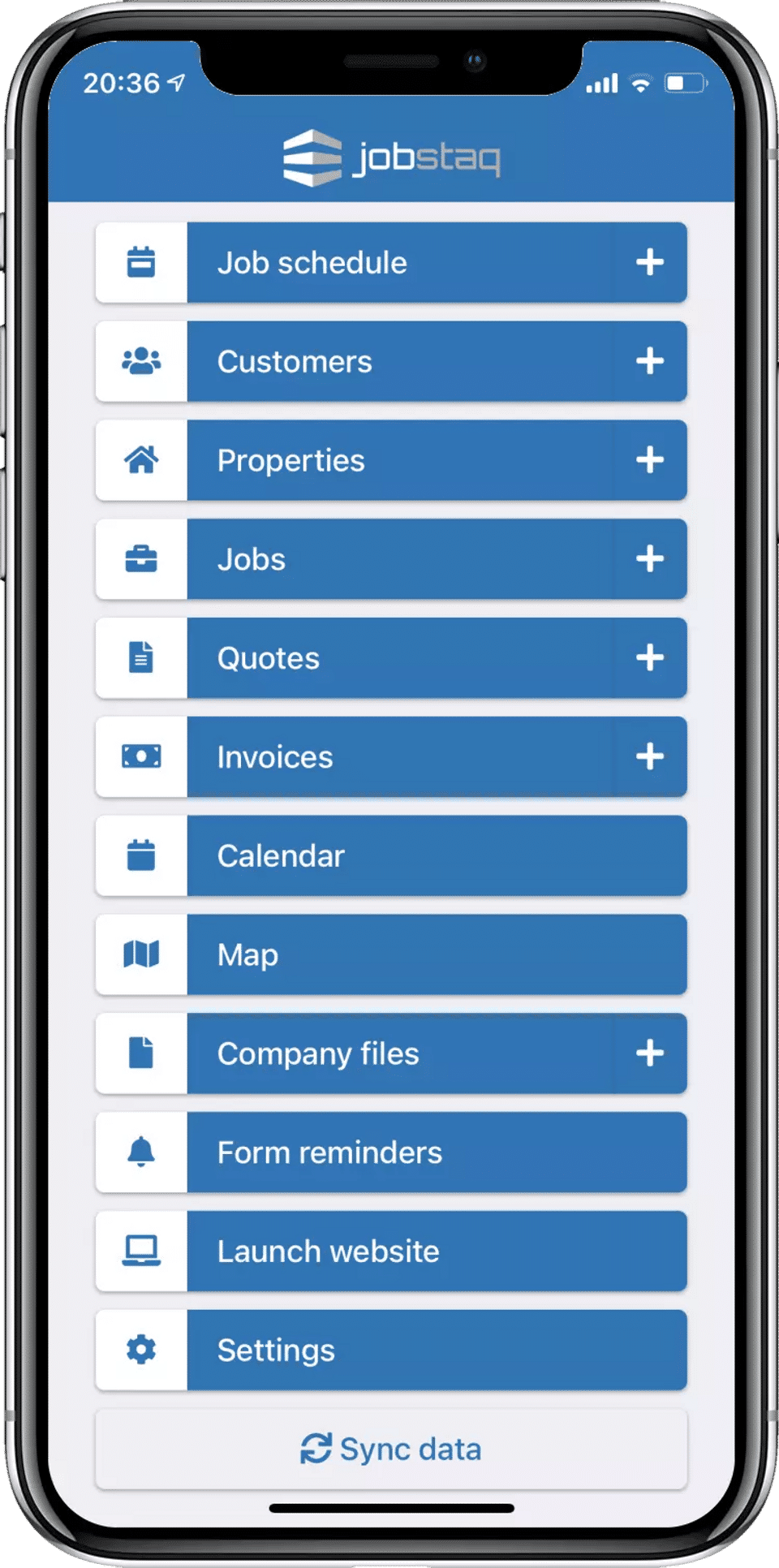 Menu screenshot