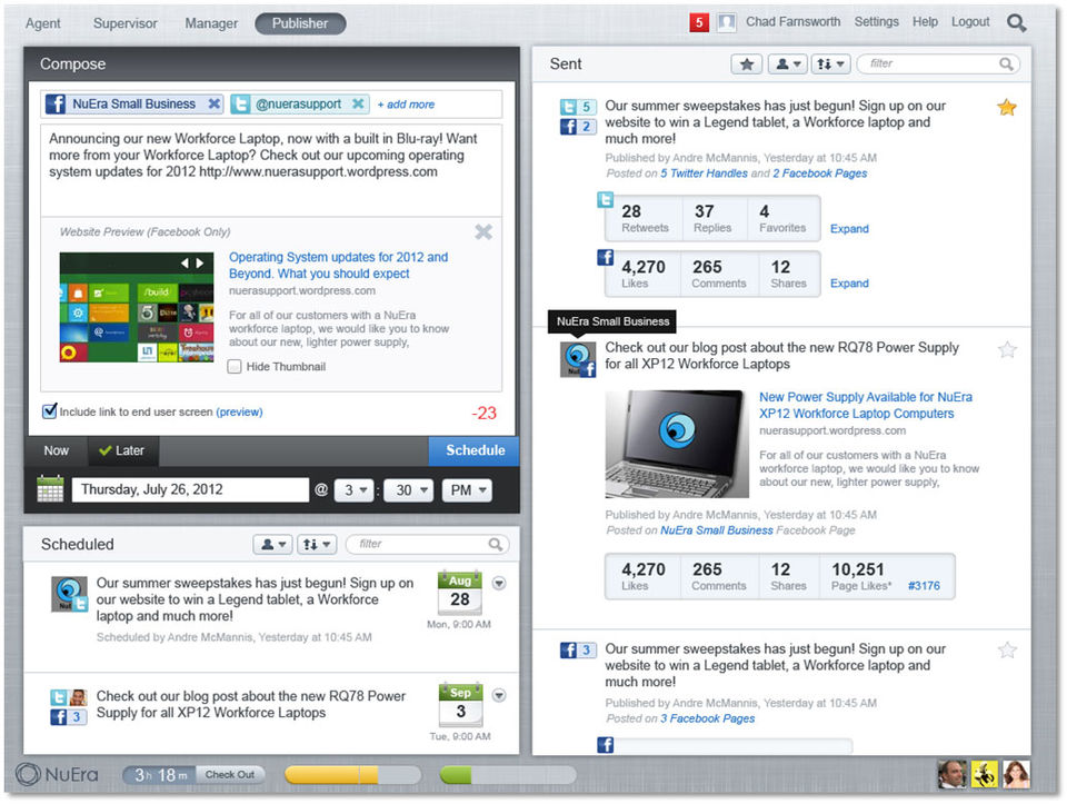 Lithium screenshot: Social Publishing in Lithium