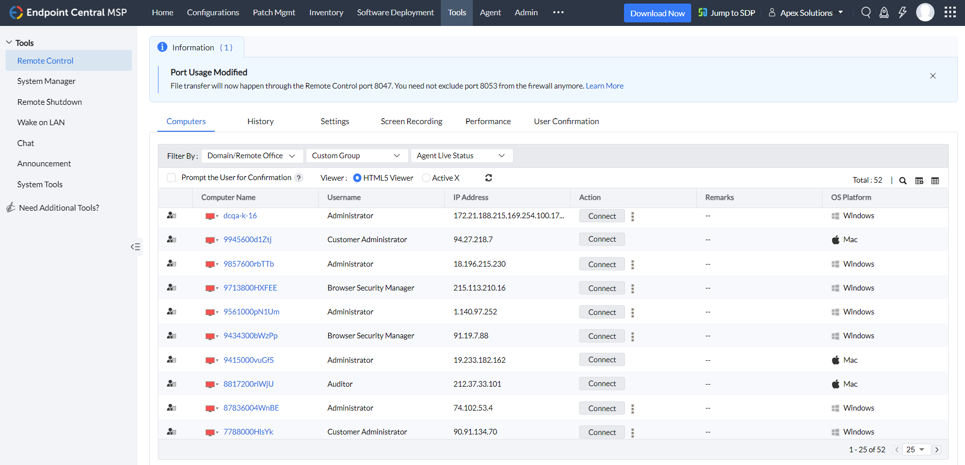 ManageEngine Endpoint Central MSP screenshot
