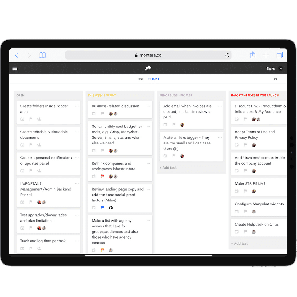 Montera screenshot