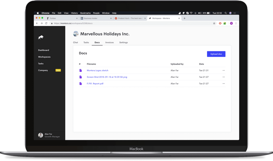Montera screenshot