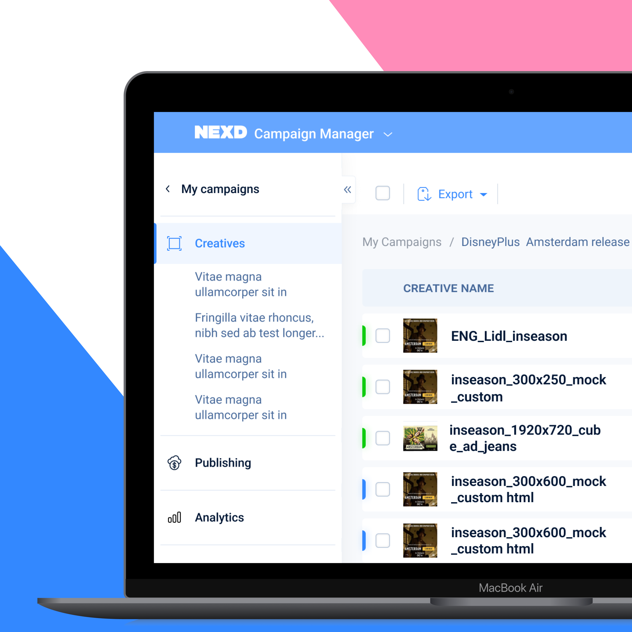 NEXD media