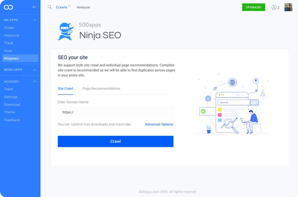 Website Crawler screenshot