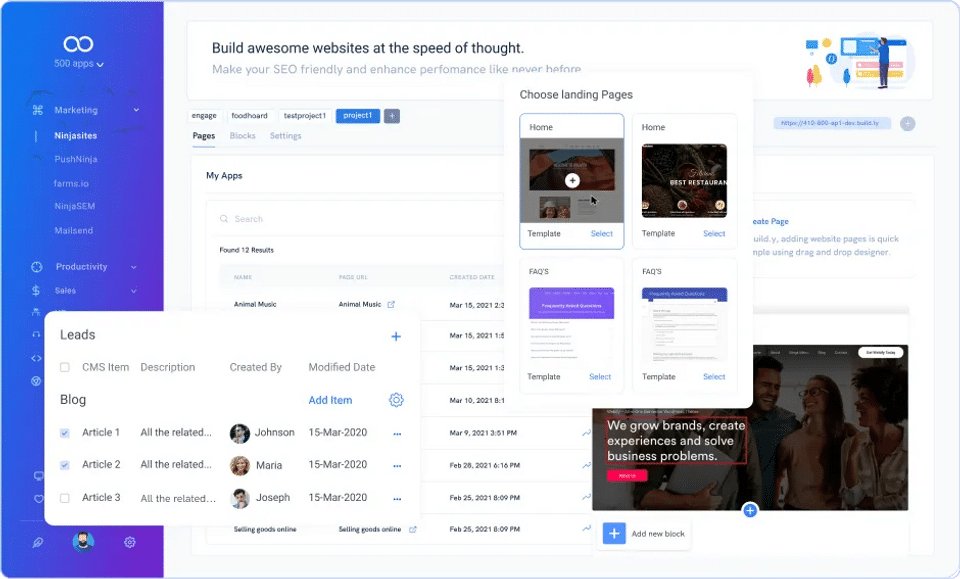 Web Forms screenshot