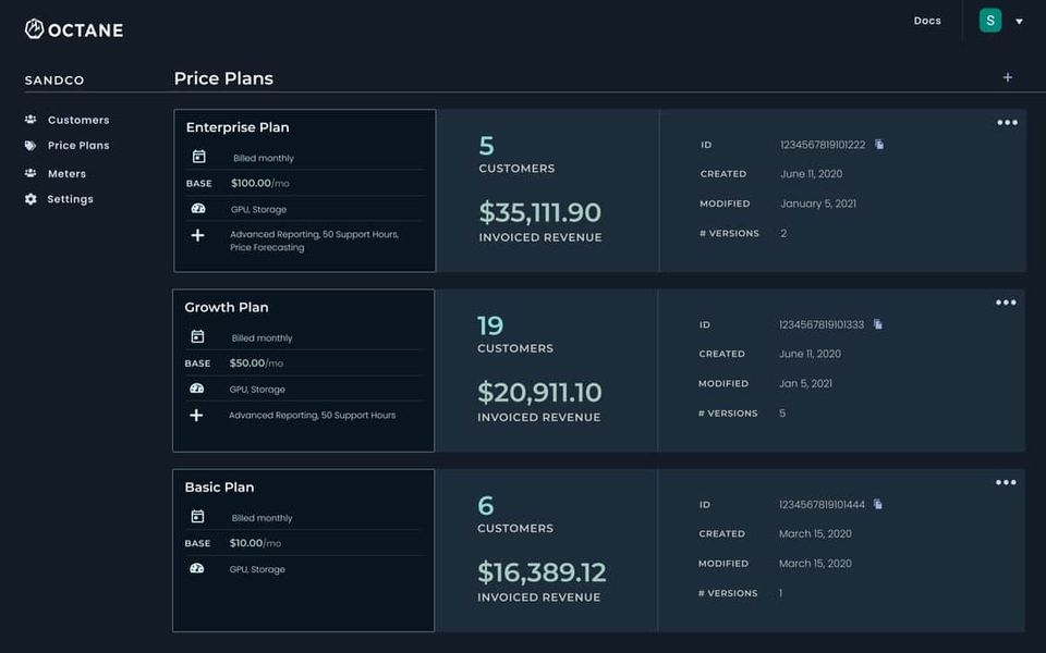 Create a Price Plan