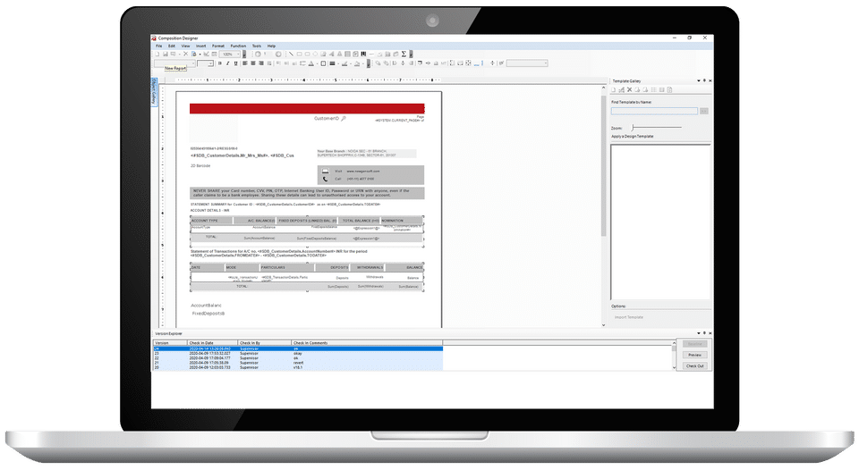 Designer screenshot