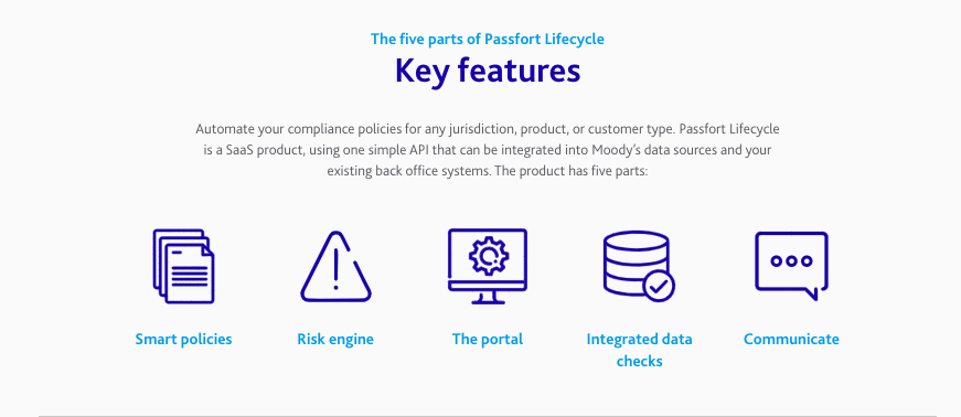 Passfort lifecycle