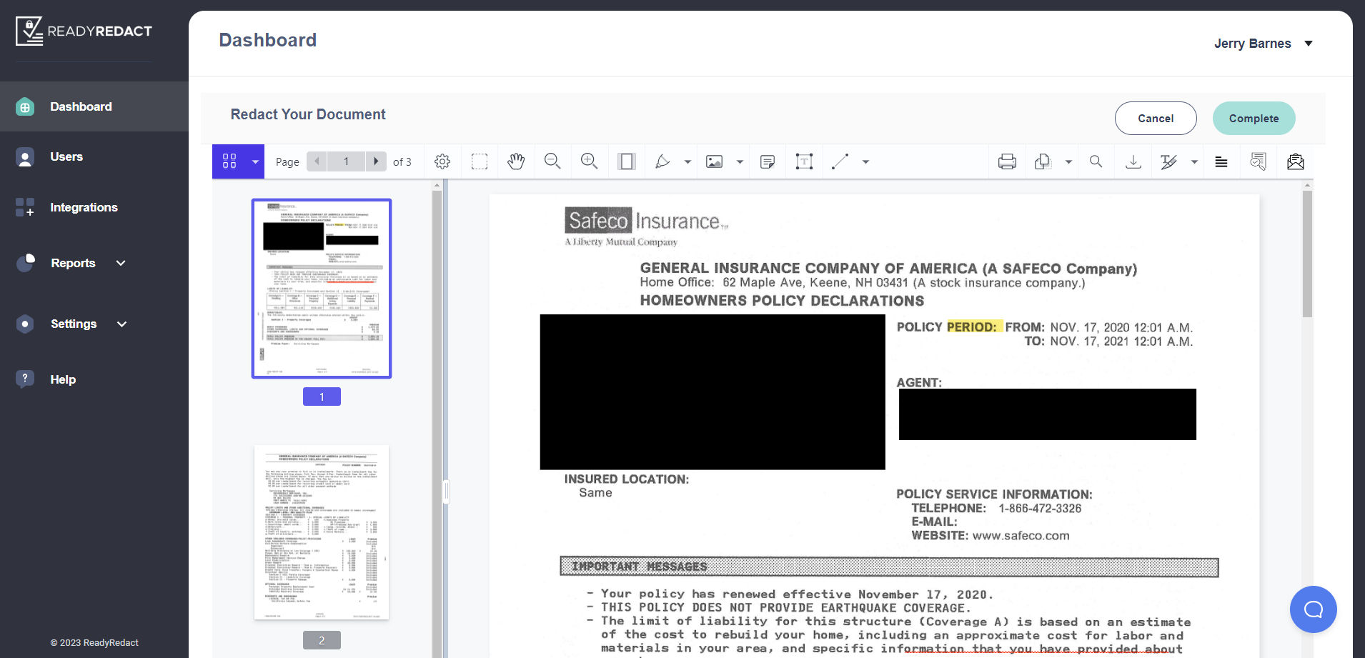 Redaction