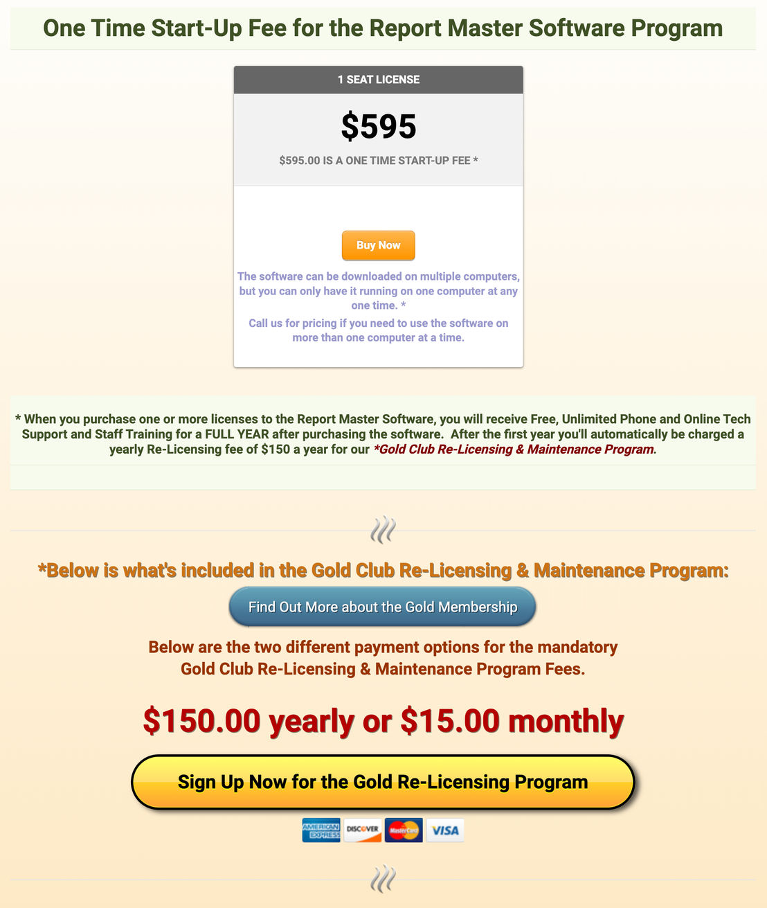 Report Master pricing