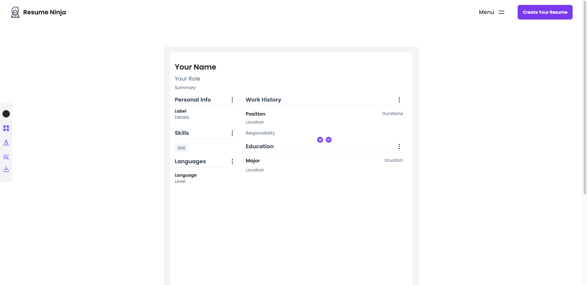 Resume Ninja 