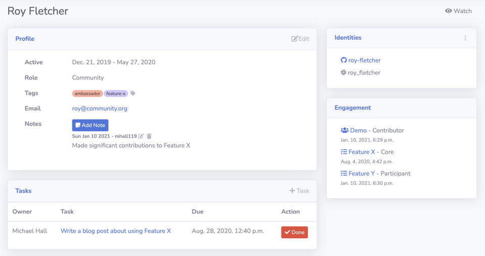 Savannah CRM screenshot
