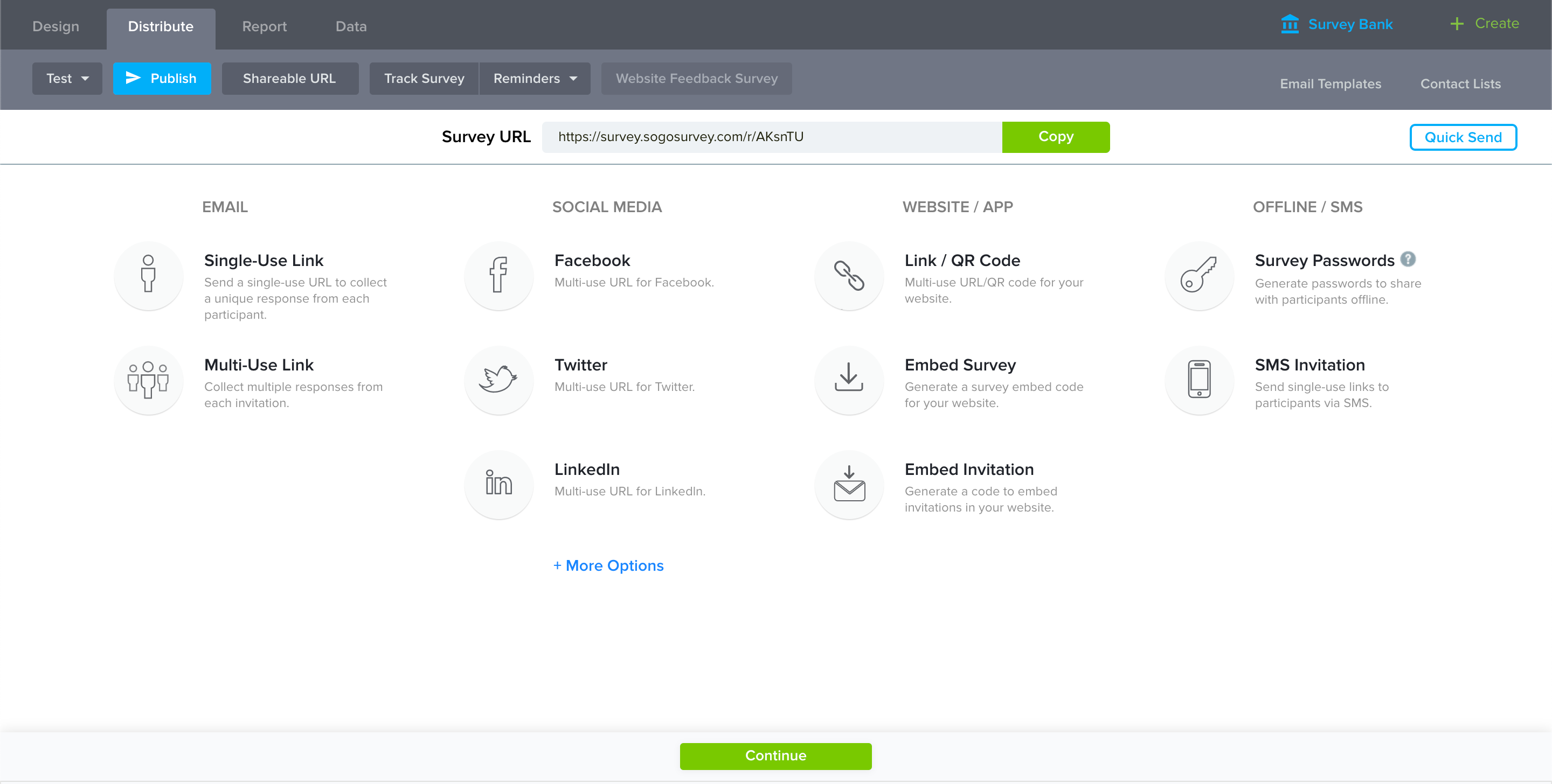 SoGoSurvey screenshot