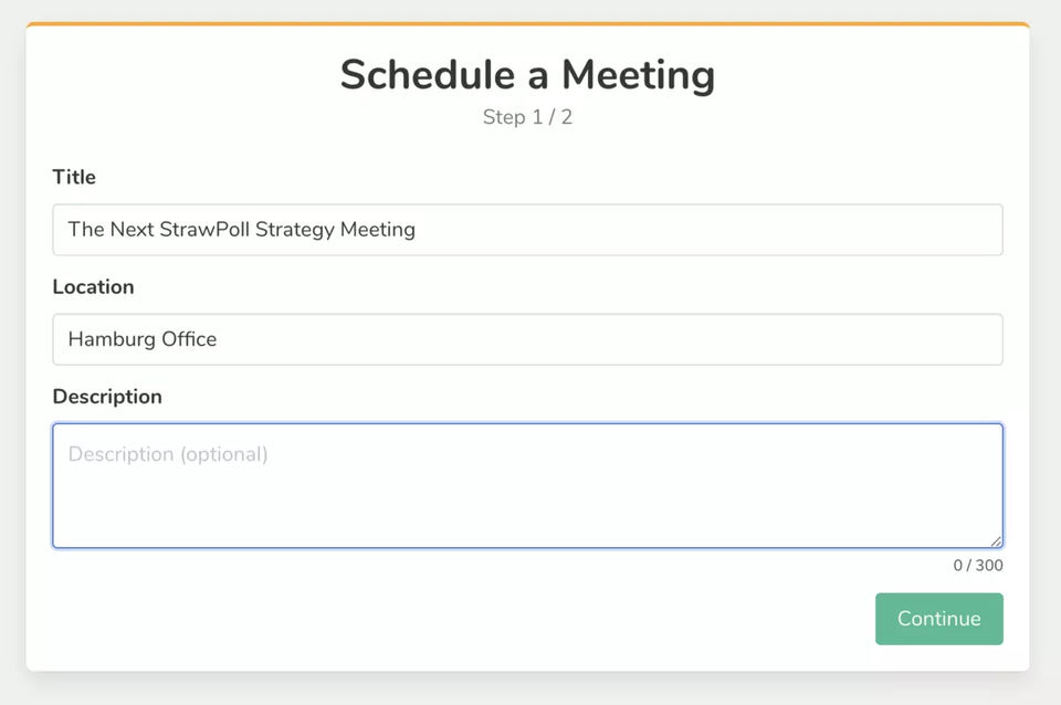 Schedule a meeting