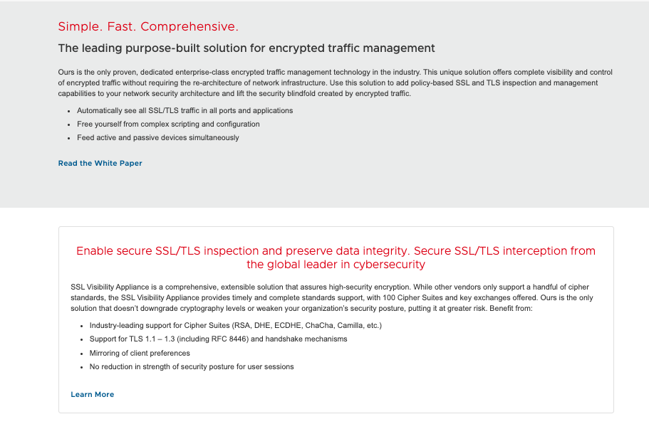 Symantec SSL Visibility Appliance