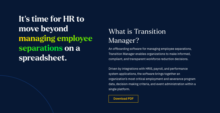 Transition Manager