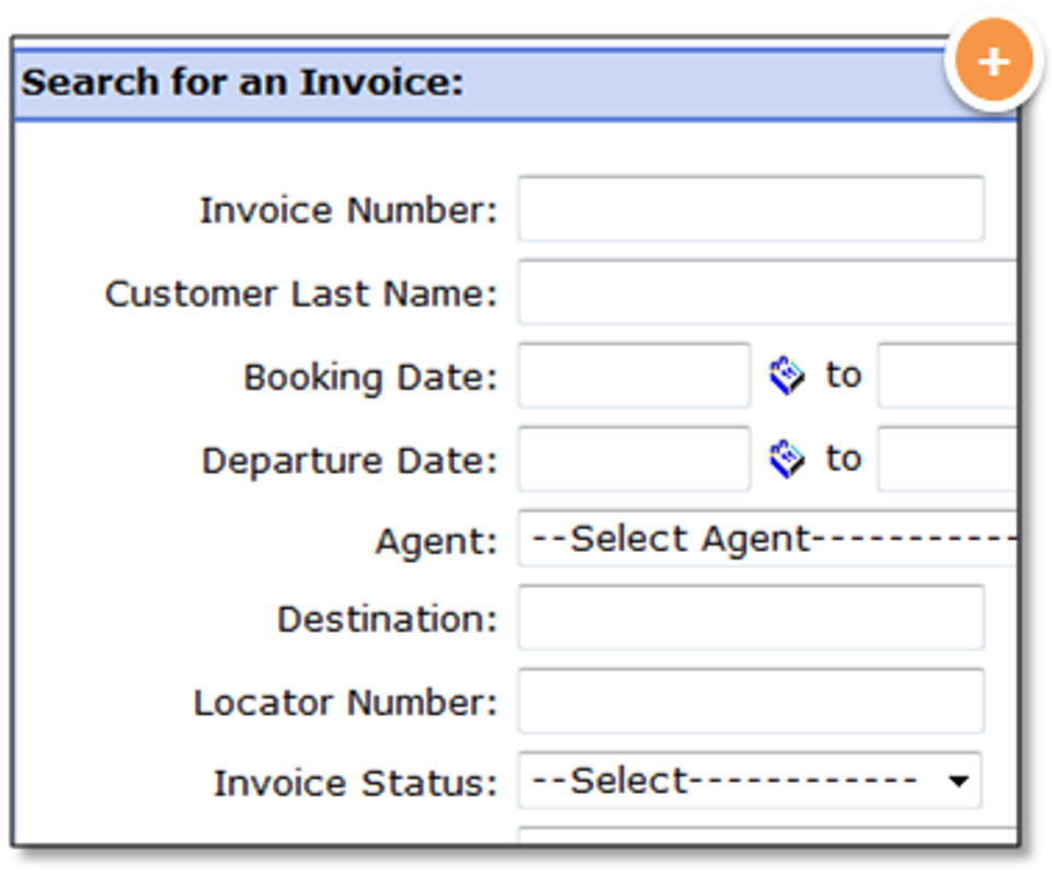 Search for invoice