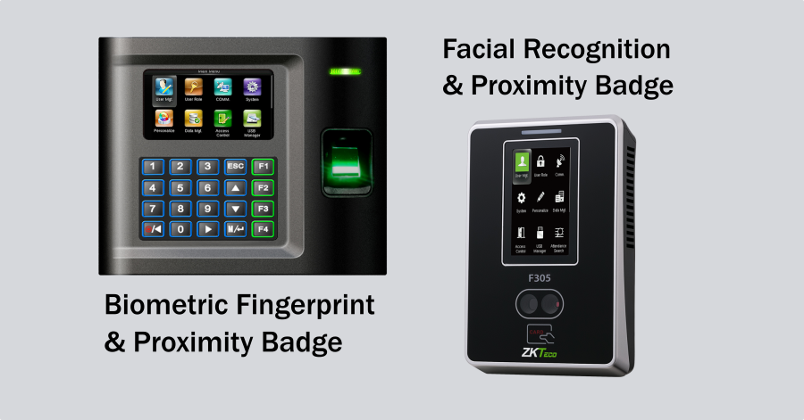 Quick view of our biometric and facial readers