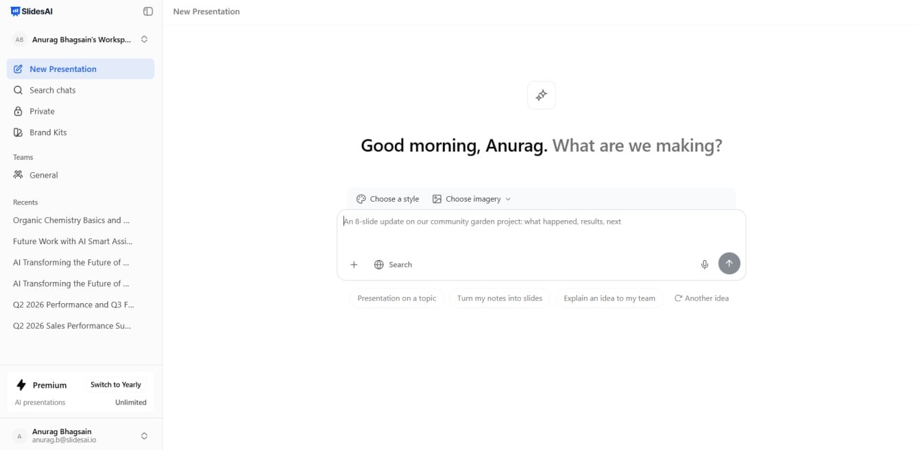ai presentation maker 