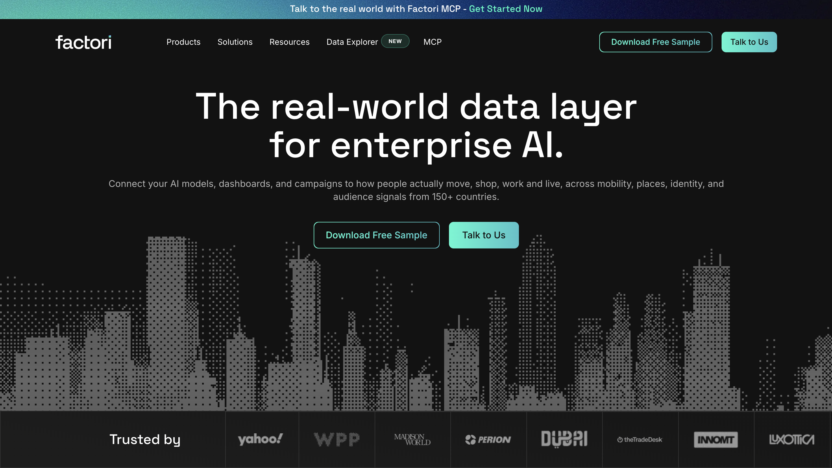 Factori.ai Home page