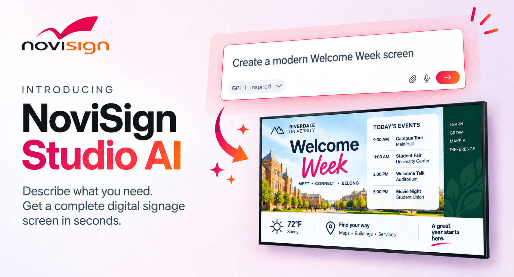 Introducting the NoviSign Studio AI