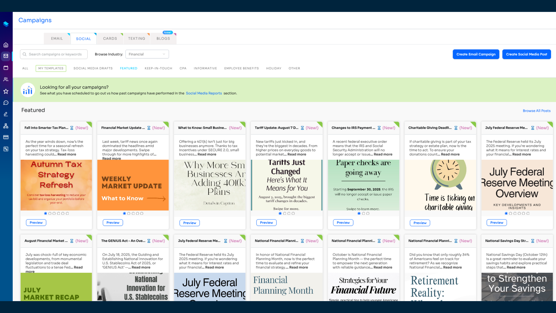 Social Templates